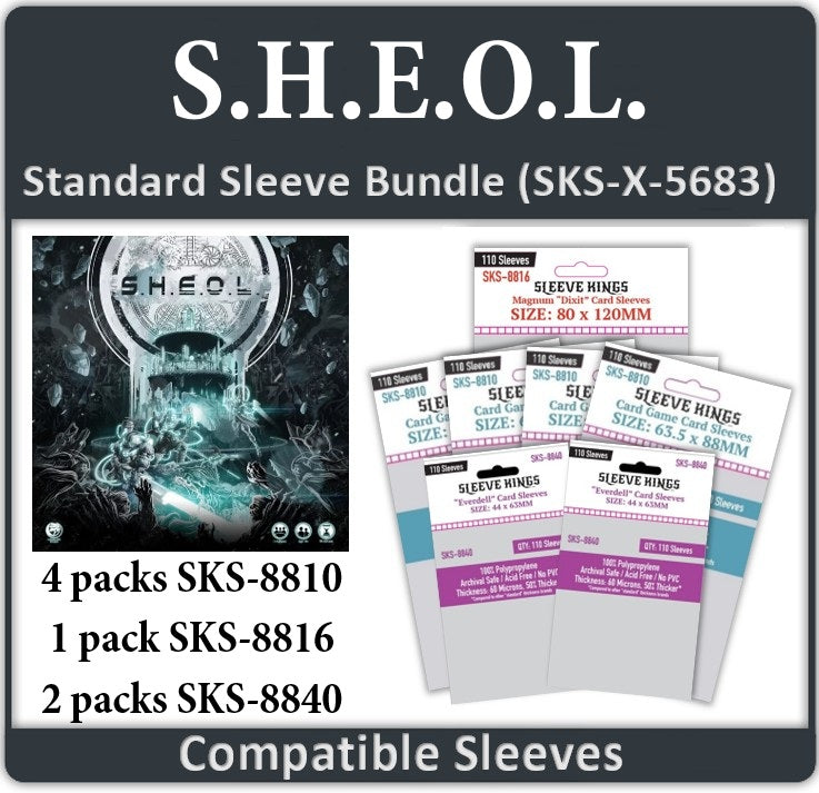 o-card sleeve S.H.E.O.L. Compatible Sleeve Bundle (8810 X 4 + 8816 X 1 + 8840 X 2)