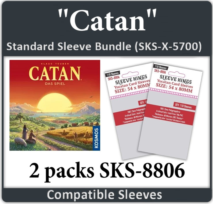 settlers of Catan Compatible Card Sleeve Bundle (SKS-8806 X 2) settlers of Catan Compatible Card Sleeve Bundle (SKS-8806 X 2)
