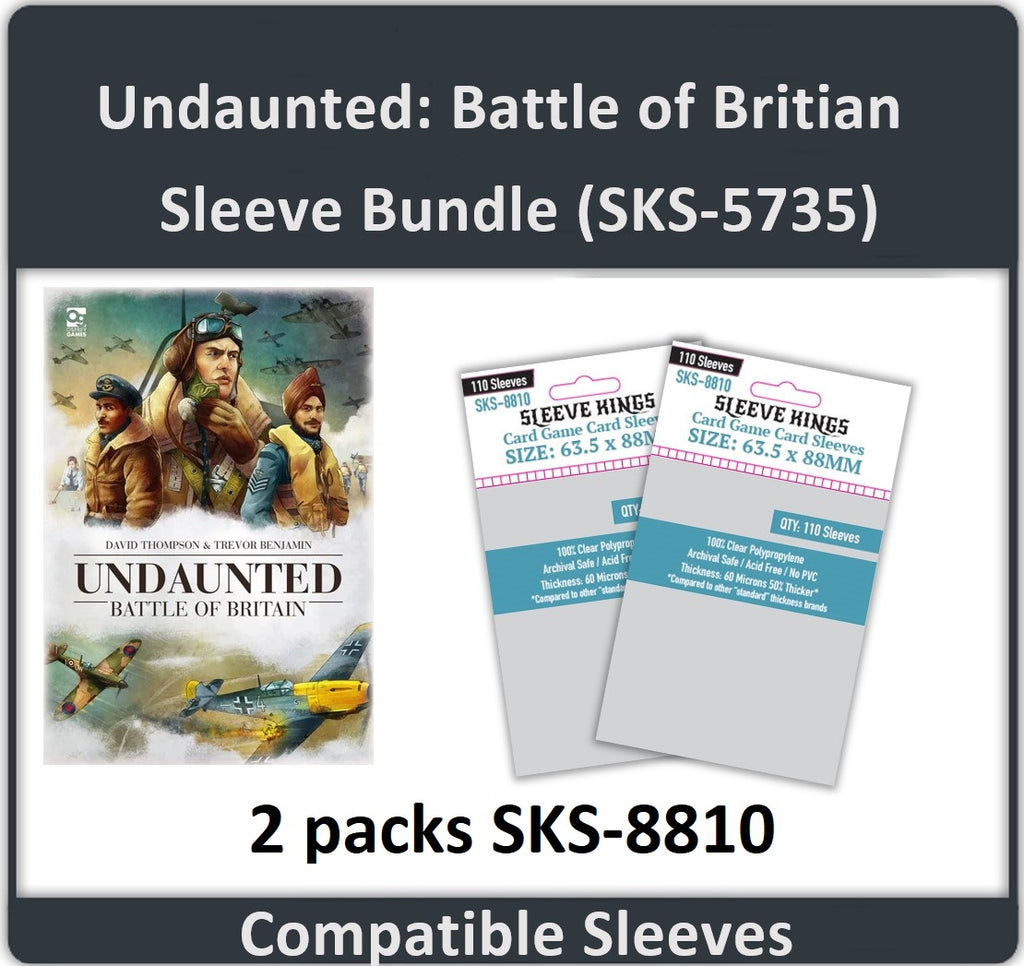 "Undaunted: Battle of Britain" Compatible Card Sleeve Bundle (8810 X 2)
