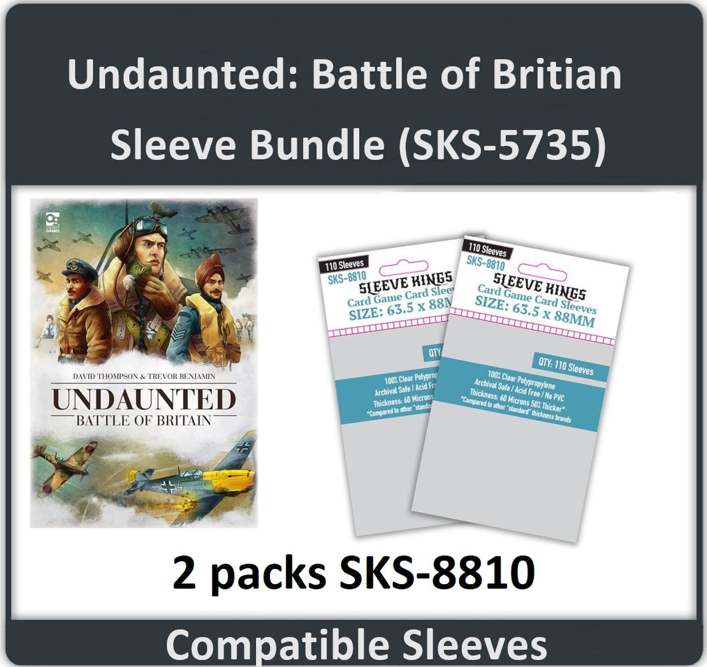 undaunted normandy card sleeves Undaunted: Battle of Britain" Compatible Card Sleeve Bundle (8810 X 2 – sleevekings