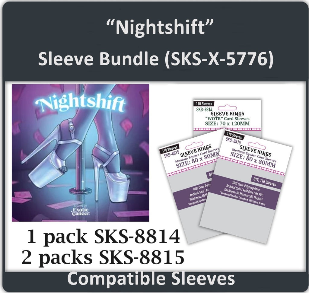 Nightshift" Compatible Card Sleeve Bundle (8814 X 1 + 8815 X 2) sleevekings Nightshift" Compatible Card Sleeve Bundle (8814 X 1 + 8815 X 2) sleevekings