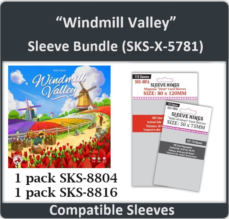Windmill Valley Compatible Card Sleeve Bundle (8804 x 1 + 8816 x 1) Windmill Valley Compatible Card Sleeve Bundle (8804 x 1 + 8816 x 1)