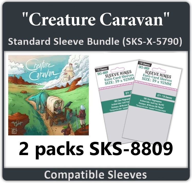 Creature Caravan Compatible Card Sleeve Bundle (8809 x 2) Creature Caravan Compatible Card Sleeve Bundle (8809 x 2)