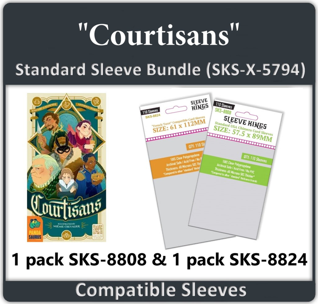 "Courtisans" Compatible Card Sleeve Bundle (8808 x 1, 8824 x 1) "Courtisans" Compatible Card Sleeve Bundle (8808 x 1, 8824 x 1)