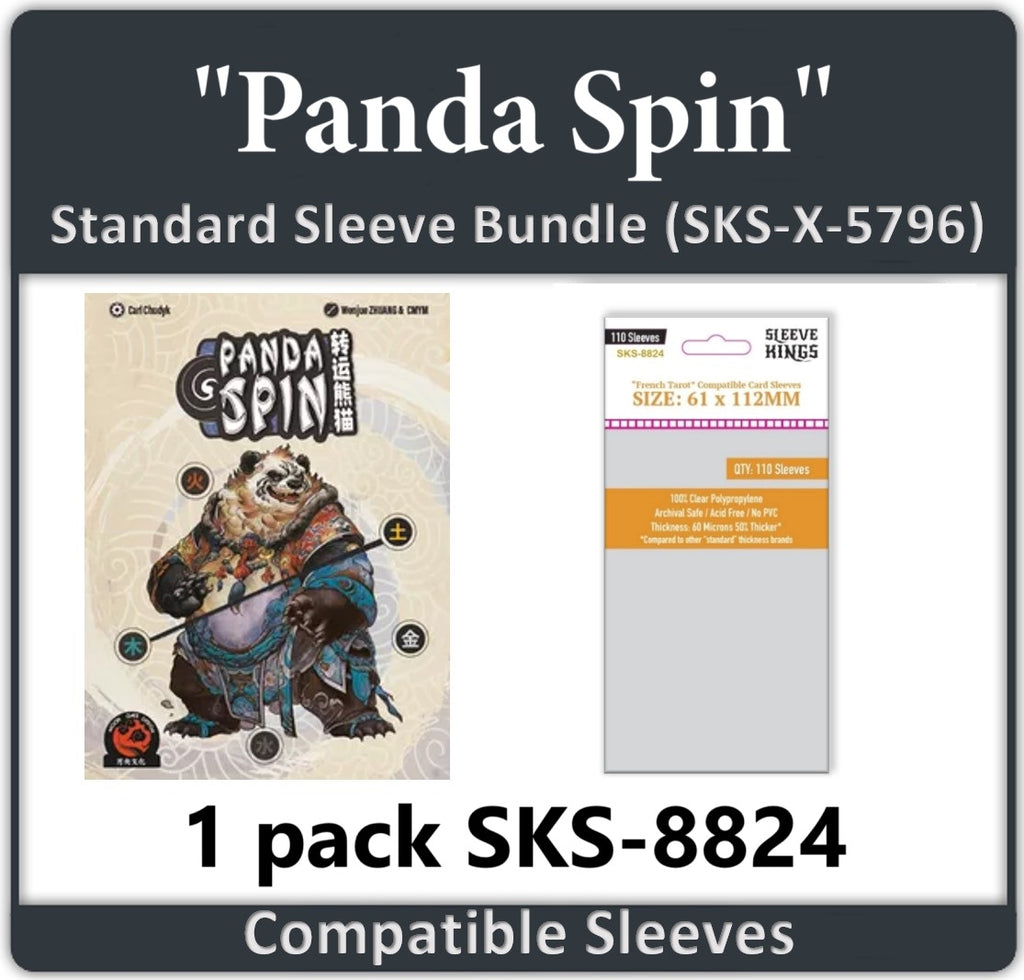 Panda Spin" Compatible Card Sleeve Bundle (8824 x 1) sleevekings Panda Spin" Compatible Card Sleeve Bundle (8824 x 1) sleevekings