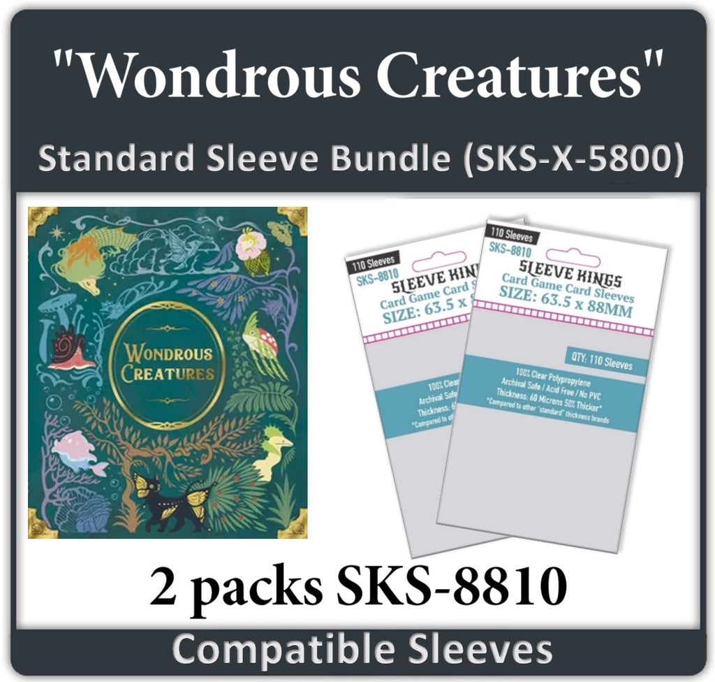 Wondrous Creatures" Compatible Card Sleeve Bundle (8810 x 2) sleevekings Wondrous Creatures" Compatible Card Sleeve Bundle (8810 x 2) sleevekings