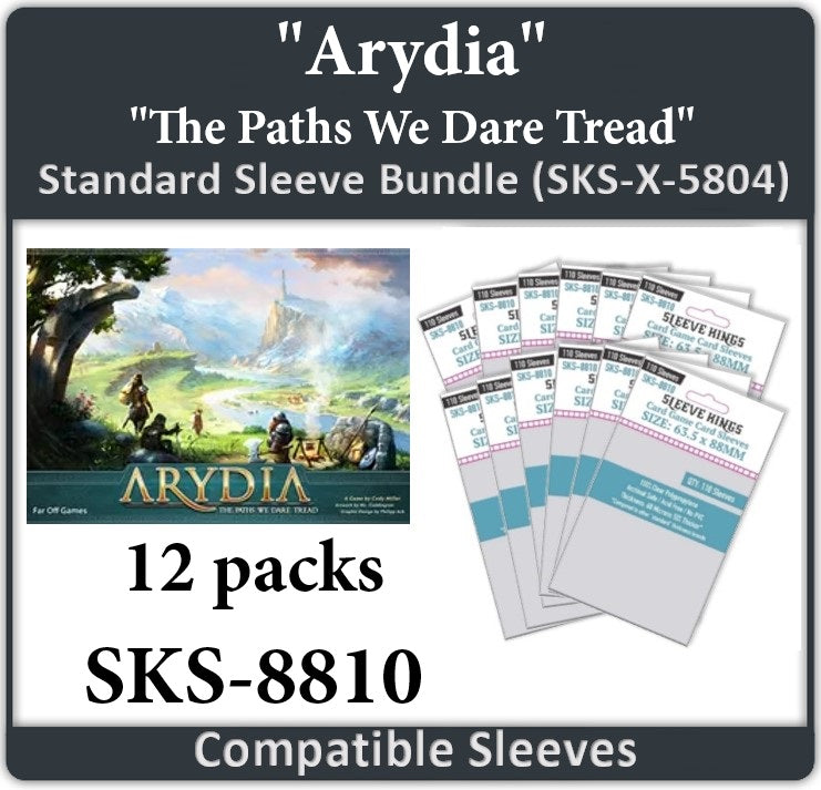 "Arydia: The Paths We Dare Tread" Compatible Card Sleeve Bundle (8810 x 12)