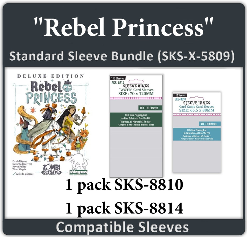 Rebel Princess Deluxe Edition" Compatible Card Sleeve Bundle (8810 x sleevekings Rebel Princess Deluxe Edition" Compatible Card Sleeve Bundle (8810 x sleevekings