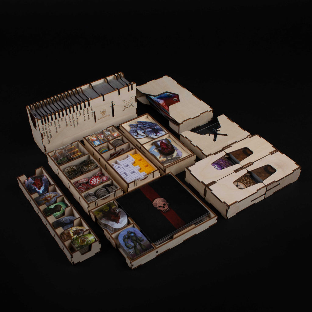 Gloomhaven: Jaws of the Lion|Insert|Jaws of the Lion Organizer|Laserox sleevekings Gloomhaven: Jaws of the Lion|Insert|Jaws of the Lion Organizer|Laserox sleevekings