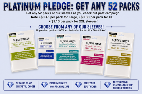 Late Backer Pledge: Platinum Backer: 52 Packs (no mat!)