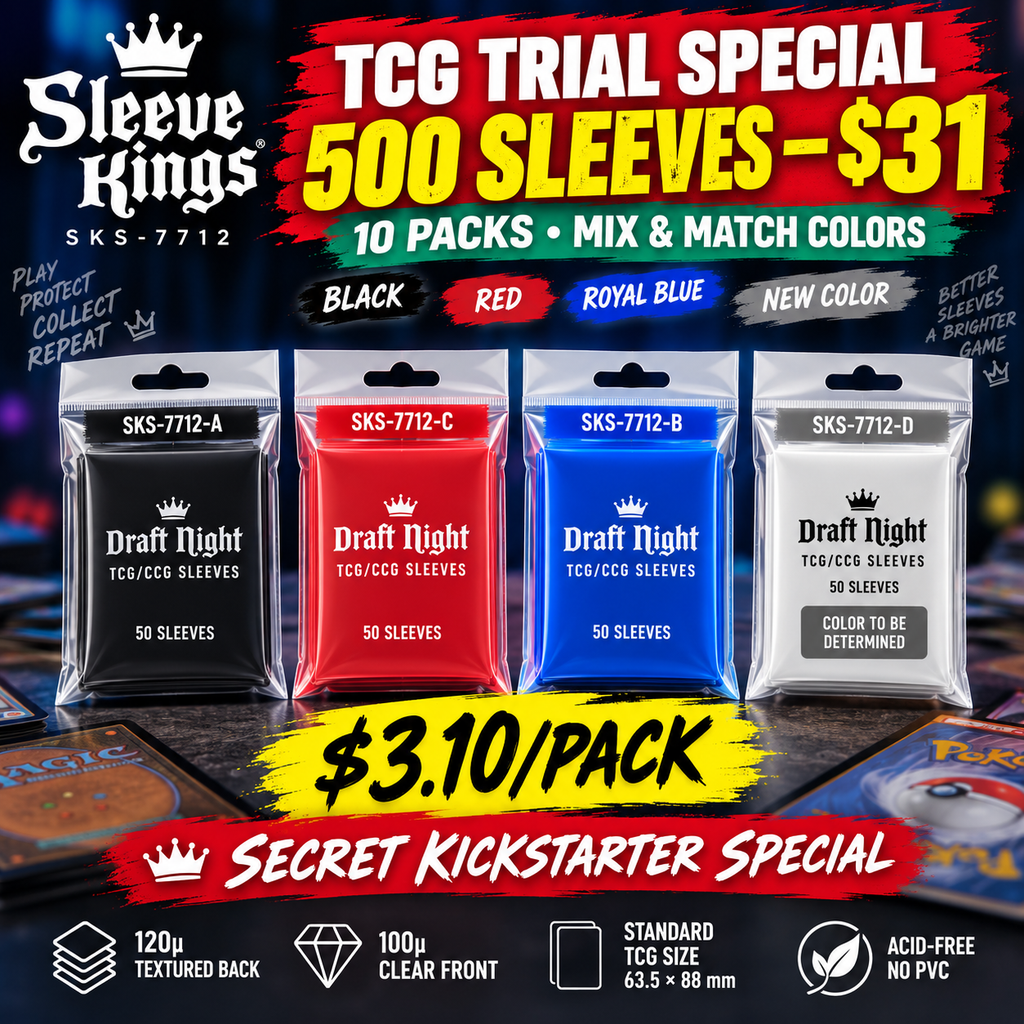 Late Backer Pledge: TCG TRIAL SPECIAL — 500 SLEEVES