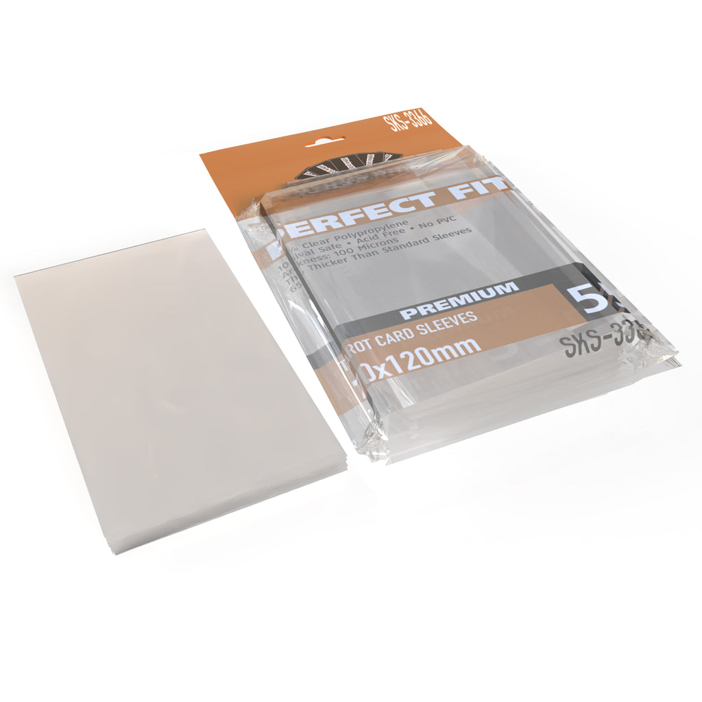 Perfect Fit Premium Tarot Card Sleeves (70x120mm) -55 Pack, 100 Microns SKS-3366 Perfect Fit Premium Tarot Card Sleeves (70x120mm) -55 Pack, 100 Microns SKS-3366