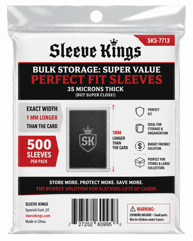 Bulk Storage: Super Value Perfect Fit Sleeves (500/pack) 35 microns (SKS-7713)  PREORDER