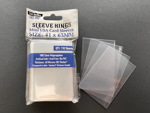  Sleeve Kings Magnum 7 Wonders Card Sleeves (65x100mm) - 110  Pack, 60 Microns : Toys & Games