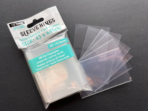 Sleeves Slim Mini USA (41 mm x 63 mm) - Meeple BR - BlackCat Board