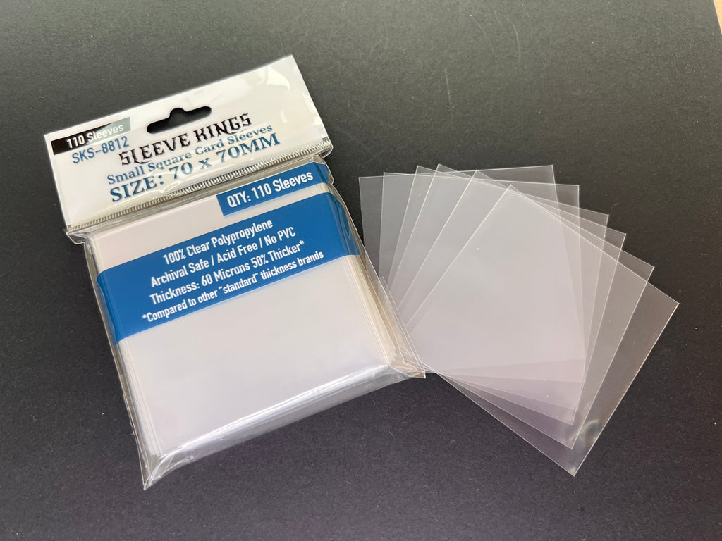 Perfect Square Standard Sleeves (63.5 X 63.5 MM) 110 Pack, 60 Microns  SKS-8847