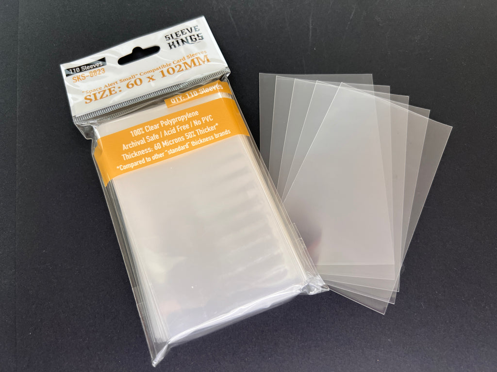 Space Alert" Compatible Sleeves (60x102mm) 110 Pack, 60 Micron, SKS-8 sleevekings Space Alert" Compatible Sleeves (60x102mm) 110 Pack, 60 Micron, SKS-8 sleevekings