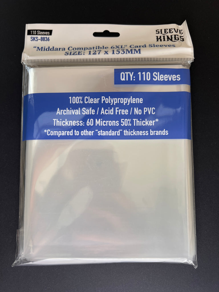 110 x Middara Compatible 6XL Sleeves (127mm x 153mm) 110 x Middara Compatible 6XL Sleeves (127mm x 153mm)