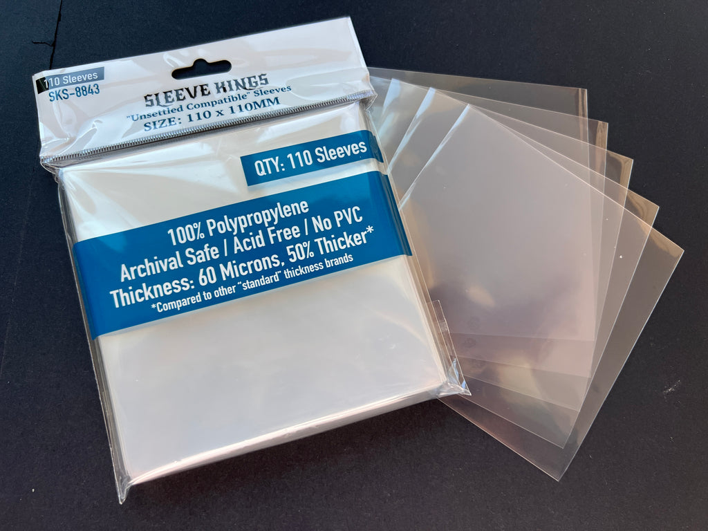 Clear Card Sleeves 110mm x 80mm