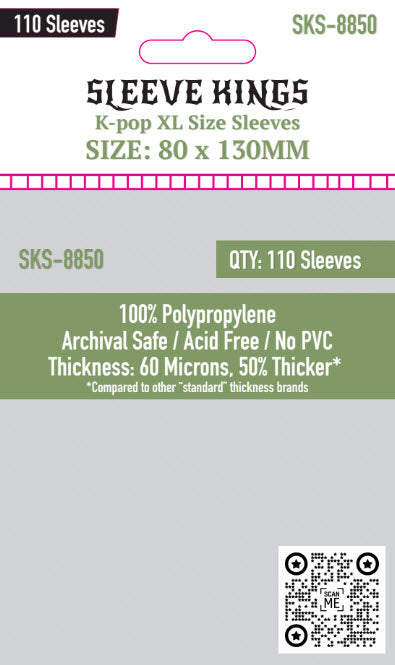 Kpop XL Size (80 x 130 MM) 110 Pack, 60 Microns, SKS-8850 Kpop XL Size (80 x 130 MM) 110 Pack, 60 Microns, SKS-8850