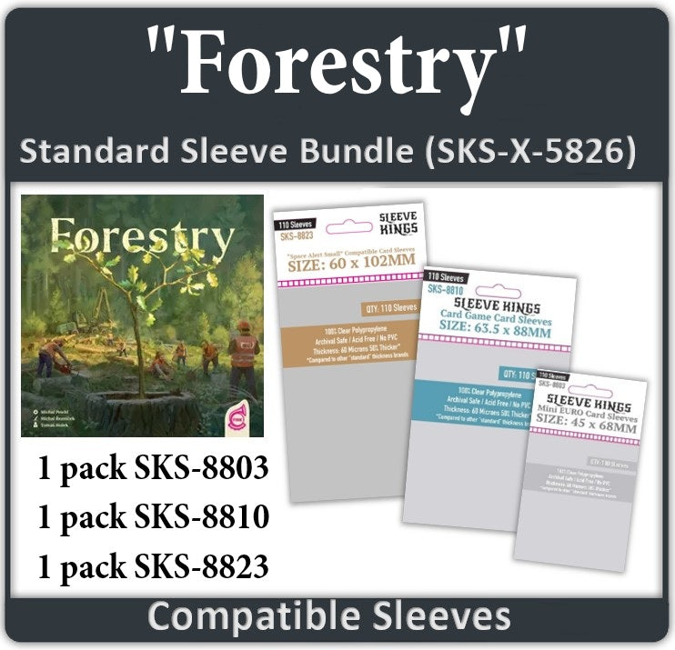 Forestry Compatible Card Sleeve Bundle (8803 x1, 8810 x 1, 8823 x 1) Forestry Compatible Card Sleeve Bundle (8803 x1, 8810 x 1, 8823 x 1)