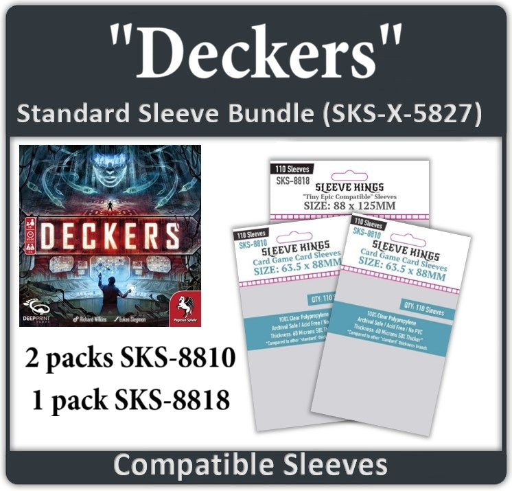 Deckers Compatible Card Sleeve Bundle (8810 x 2, 8818 x 1) Deckers Compatible Card Sleeve Bundle (8810 x 2, 8818 x 1)