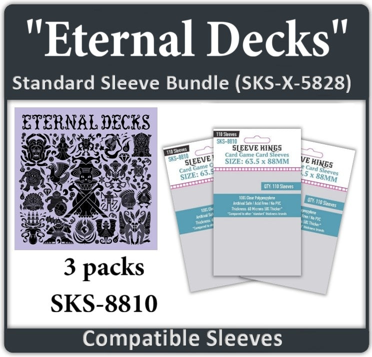 Eternal Decks Compatible Card Sleeve Bundle (8810 x 3) Eternal Decks Compatible Card Sleeve Bundle (8810 x 3)
