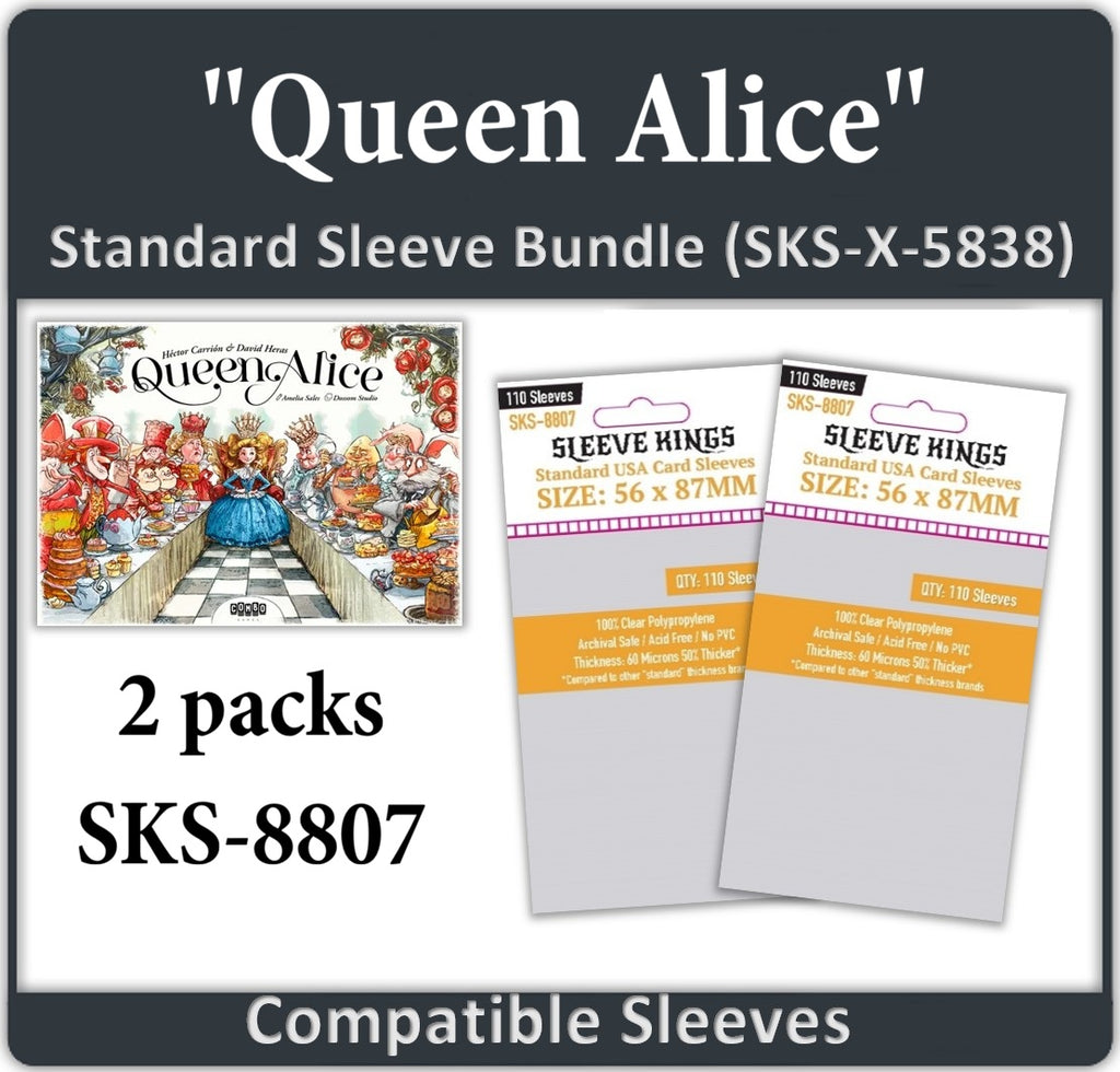 Queen Alice Compatible Card Sleeve Bundle (8807 x 2)