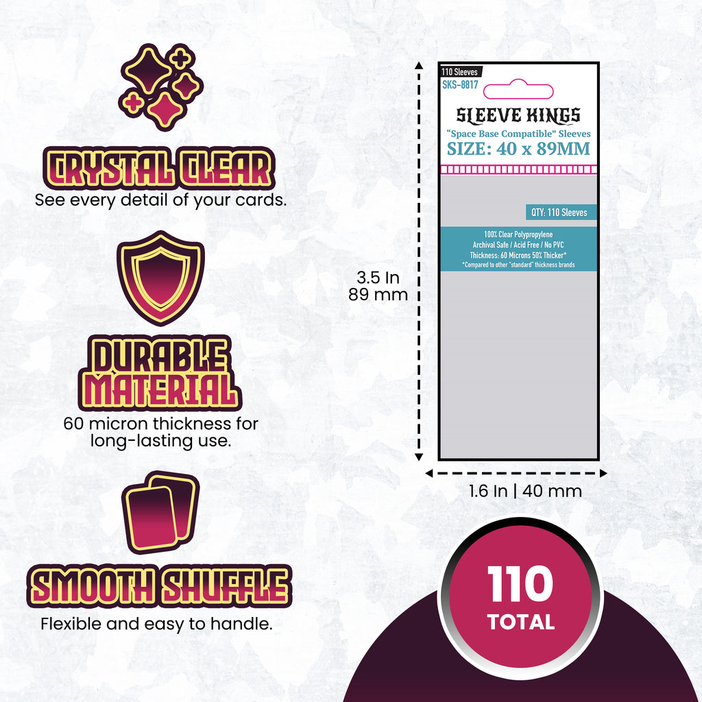 space card sleeves Space Base Compatible Card Sleeves