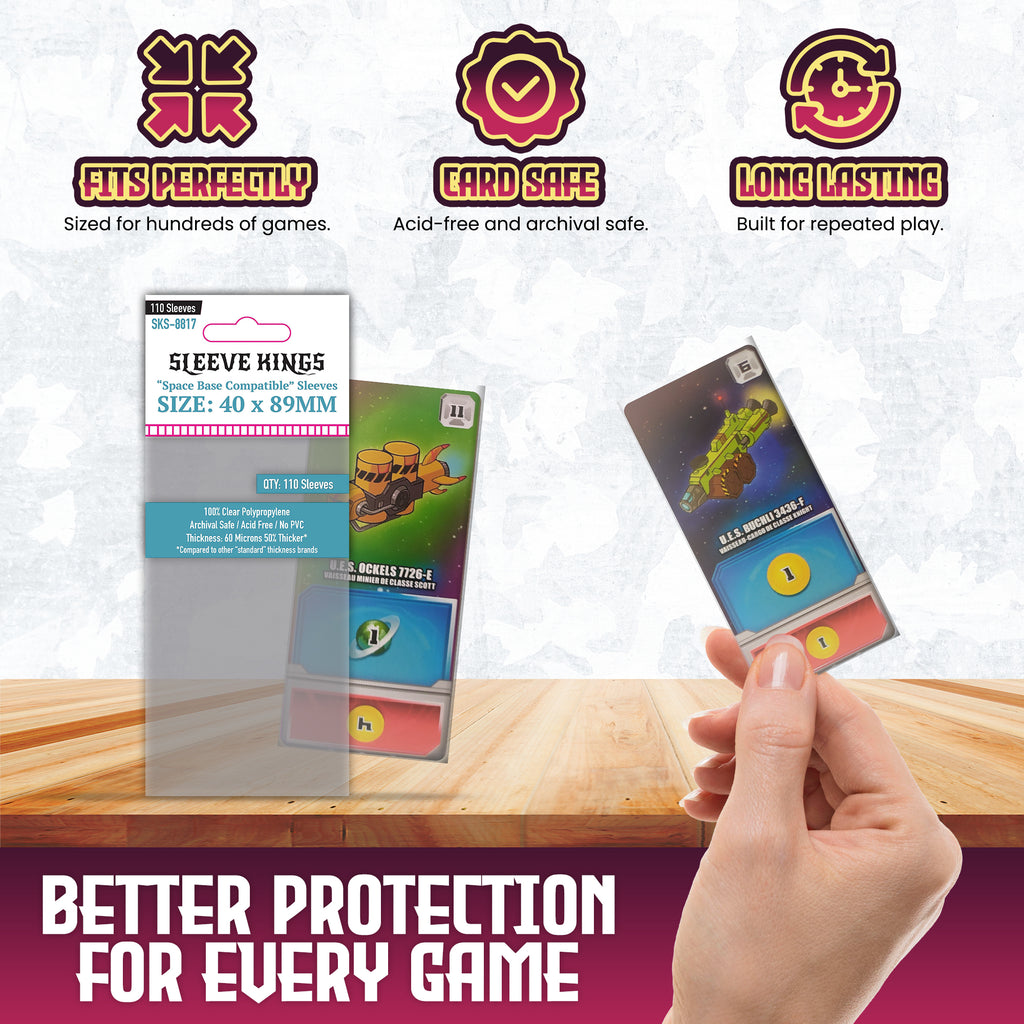 sleeve kings card sleeves Space Base Compatible Card Sleeves