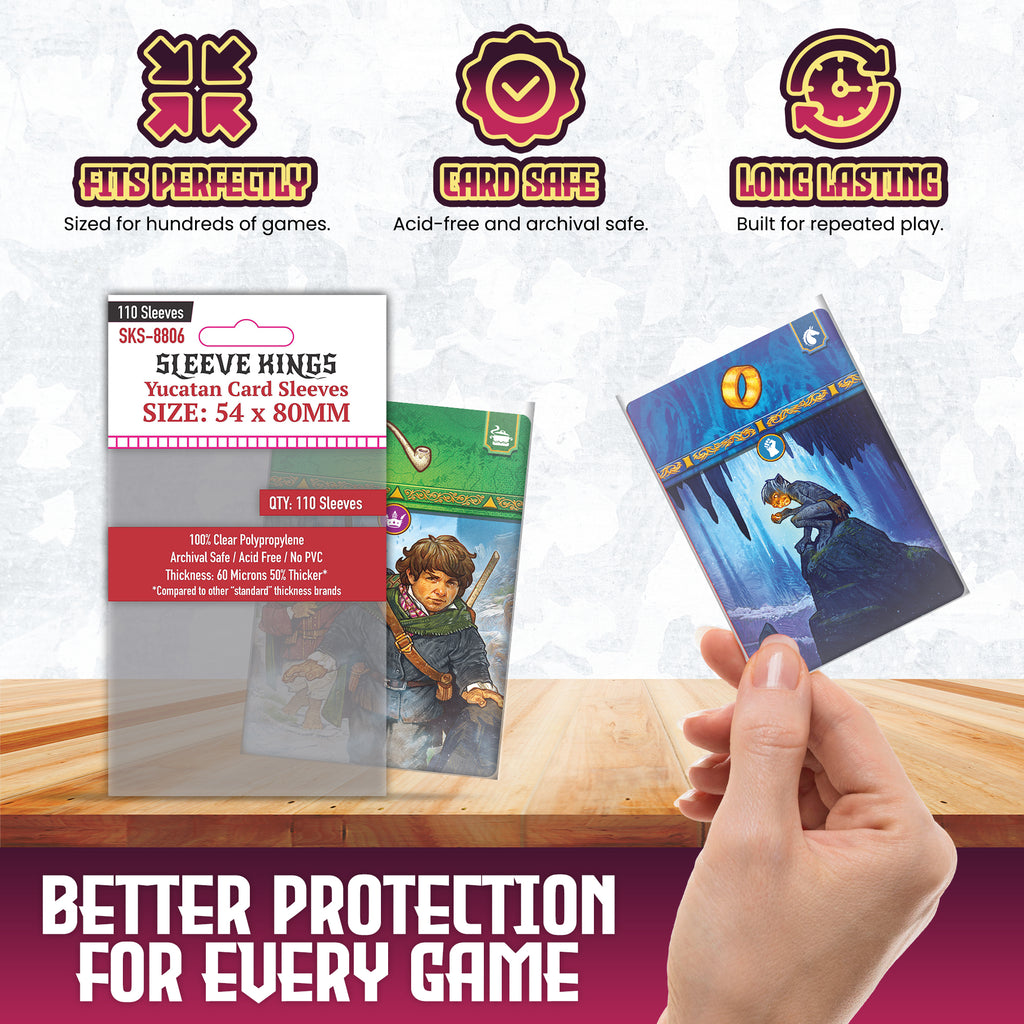 54x80 card sleeves Yucatan Compatible Card Sleeves