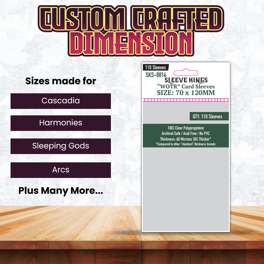 WOTR" Card Sleeves (70x120mm) 110 Pack, 60 Micron, SKS-8814  sleevekings