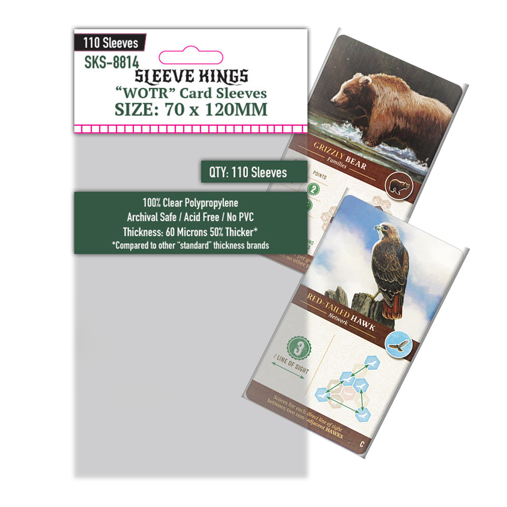 WOTR" Card Sleeves (70x120mm) 110 Pack, 60 Micron, SKS-8814 sleevekings WOTR" Card Sleeves (70x120mm) 110 Pack, 60 Micron, SKS-8814 sleevekings