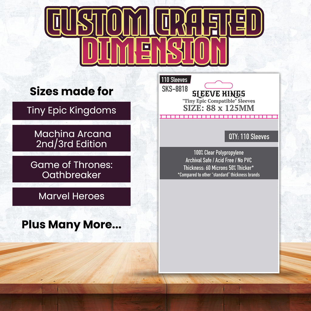 tiny epic dungeons card sleeves Tiny Epic Compatible Card Sleeves