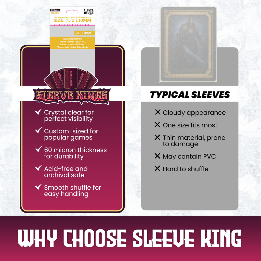 warhammer quest card game sleeves Warhammer Quest Compatible Card Sleeves