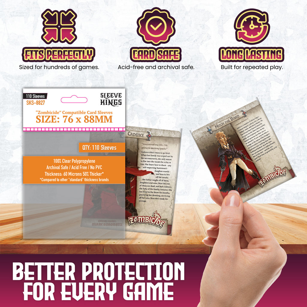 zombicide 2nd edition card sleeves Amazon.com: Zombicide: Undead or Alive Compatible Card Sleeve Bundle (8801 X 2, 8827 X 1) : Toys & Games