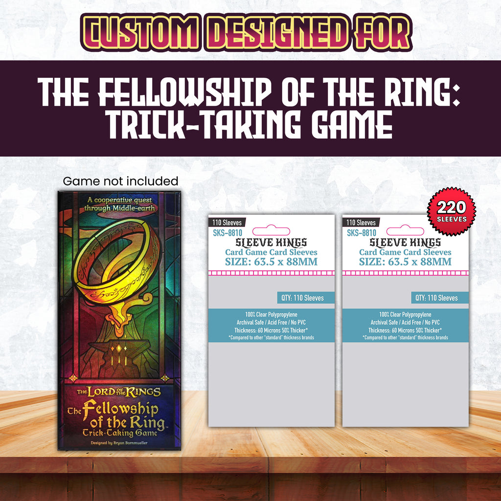 The Fellowship of The Ring: Trick-Taking Game Compatible Card Sleeve Bundle (8810 x 2)