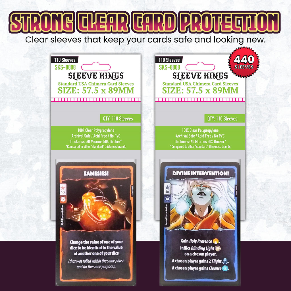 Dice Throne Adventures (Season 1 & 2) Compatible Sleeve Bundle