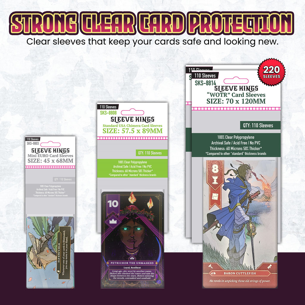 should i sleeve my board game cards Dragon Shield spills and anything else that your gamer buddies can throw at them The Old King's Crown Compatible