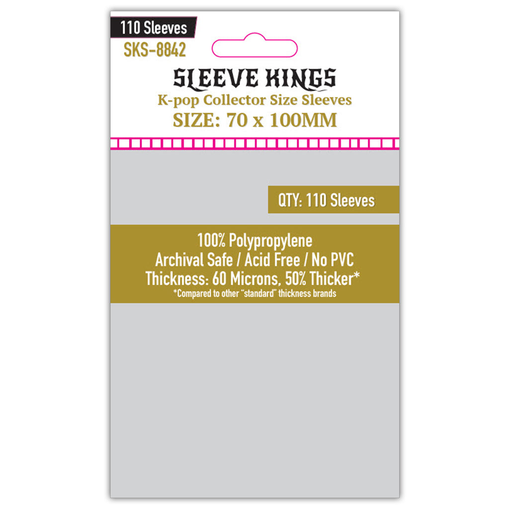 70x100mm card sleeves 110 x Kpop Collector Size Sleeves (70mm x 100mm)