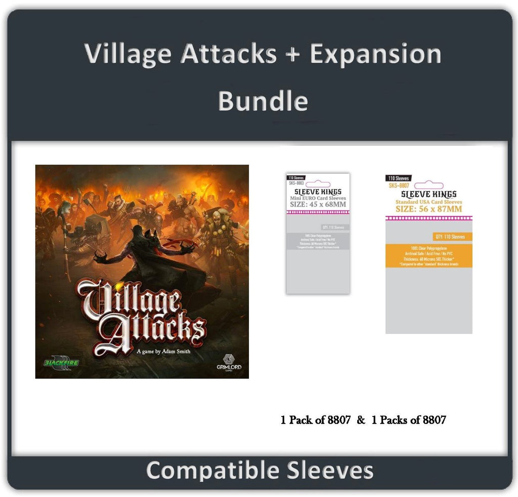 "Village Attacks + Expansion" Compatible Sleeve Bundle (8803 X 1 + 8807 X 1)