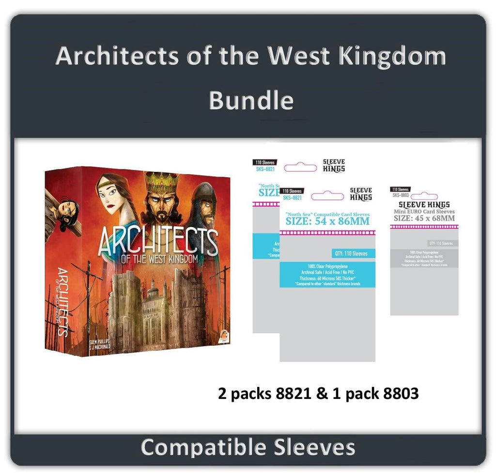 "Architects of the West Kingdom" Compatible Sleeve Bundle (8803 X 1 + 8821 X 2)