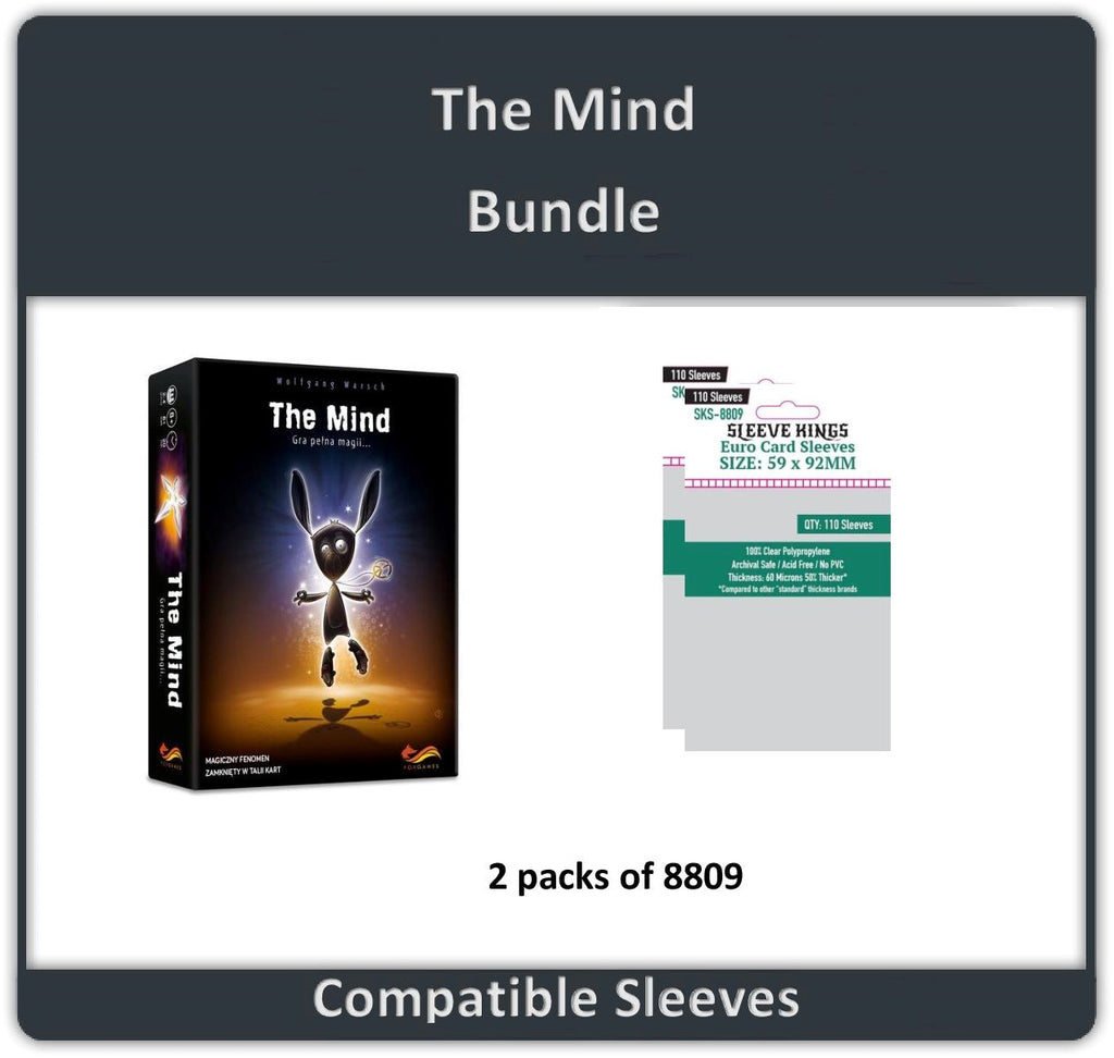 "The Mind" Card Game Compatible Sleeve Bundle (8809 X 2) PREORDER