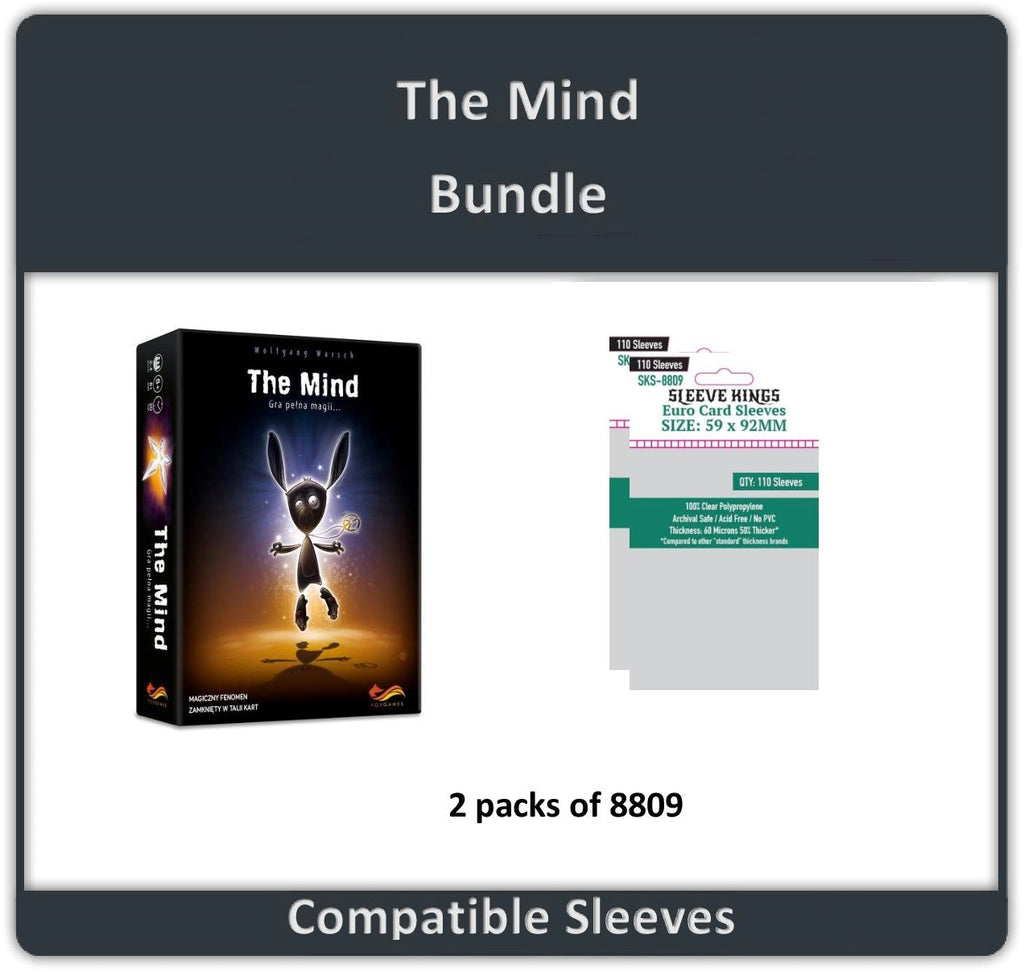 "The Mind" Card Game Compatible Sleeve Bundle (8809 X 2) "The Mind" Card Game Compatible Sleeve Bundle (8809 X 2)