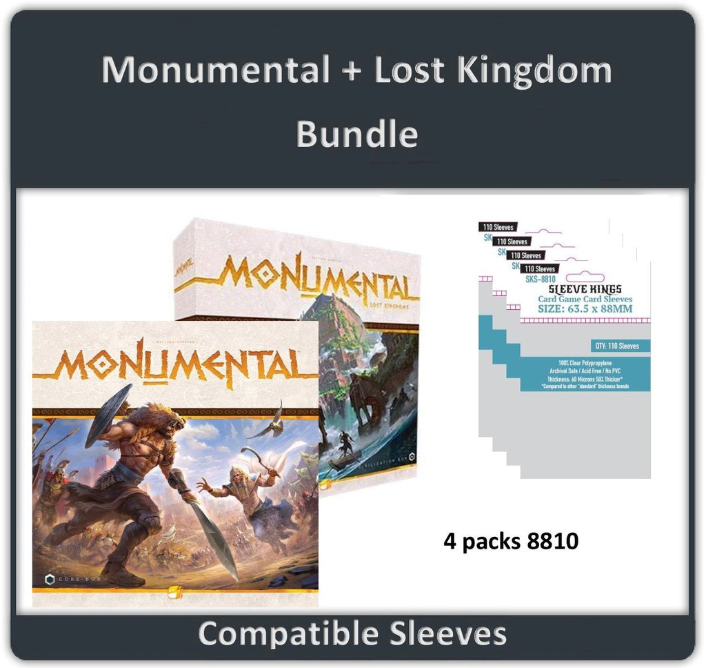 "Monumental + Lost Kingdom Expansion"Compatible Sleeve Bundle (8810 X 4)
