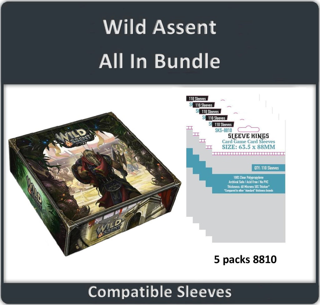 wild and free card sleeves "Wild Assent" All-In Compatible Sleeve Bundle (8810 X 5)