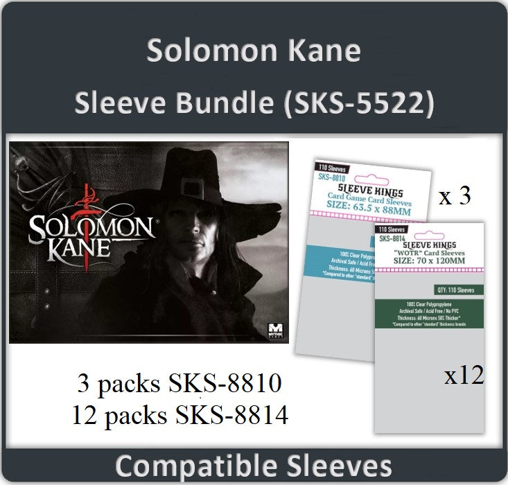 "Solomon Kane All In" Compatible Sleeve Bundle  (8810 X 3 + 8814 X 12)