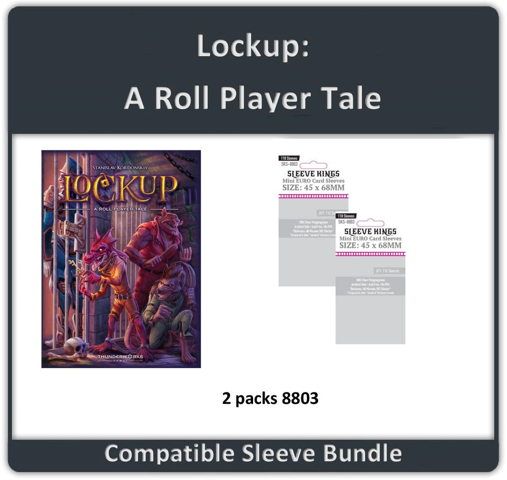 "Lockup: A Roll Player Tale" Compatible Sleeve Bundle (8803 X 2) "Lockup: A Roll Player Tale" Compatible Sleeve Bundle (8803 X 2)
