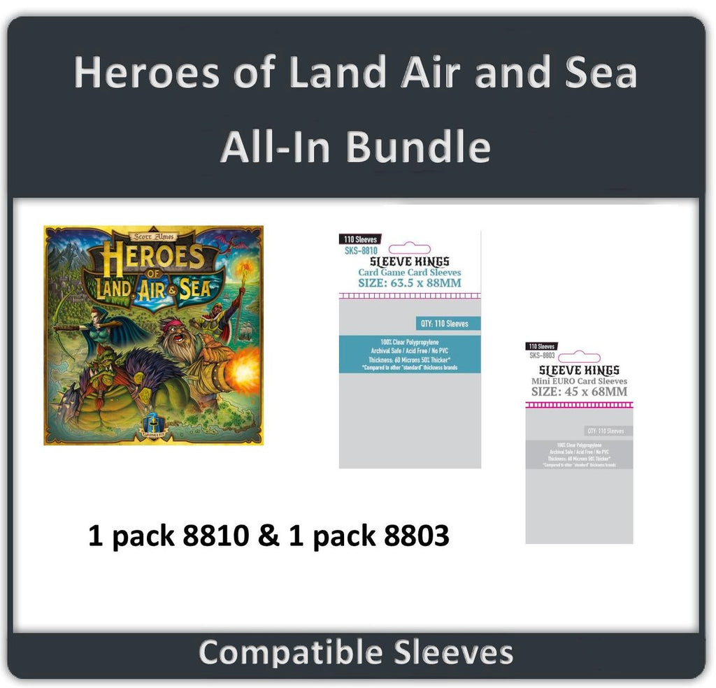"Heroes of Land Air And Sea All In" Compatible Sleeve Bundle (8810 X 1 + 8803 X 1)