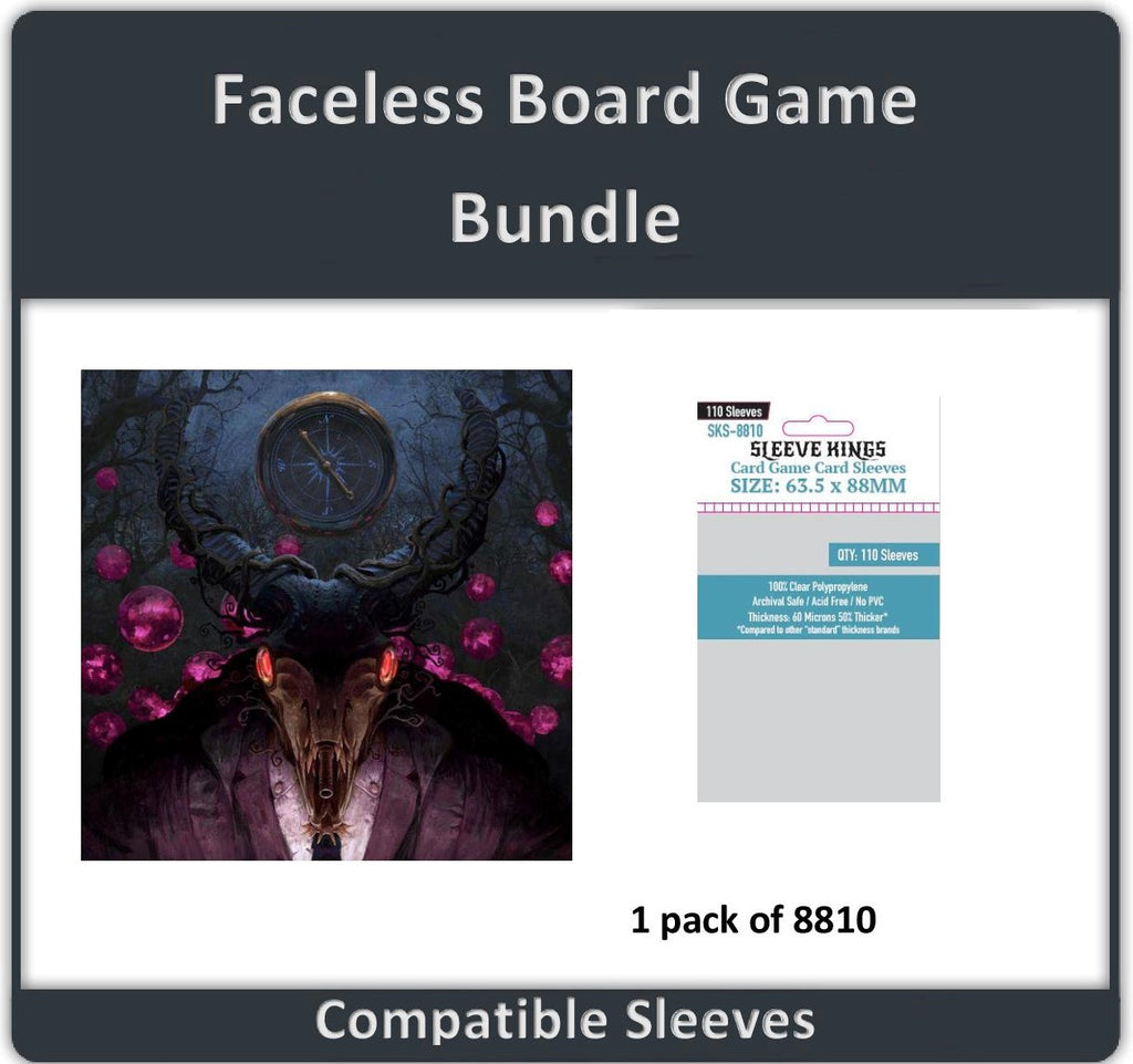 "Faceless Board Game" Compatible Sleeve Bundle (8810 X 1)